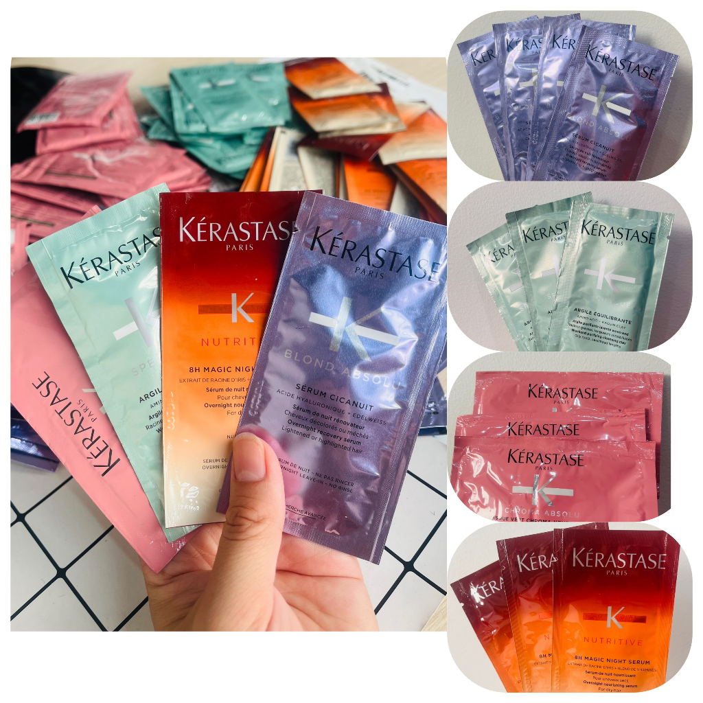 Sample dưỡng tóc Kerastase Travel Size ( 6ml / 10ml / 15ml ) (kem dưỡng, kem ủ, dầu gội, serum)