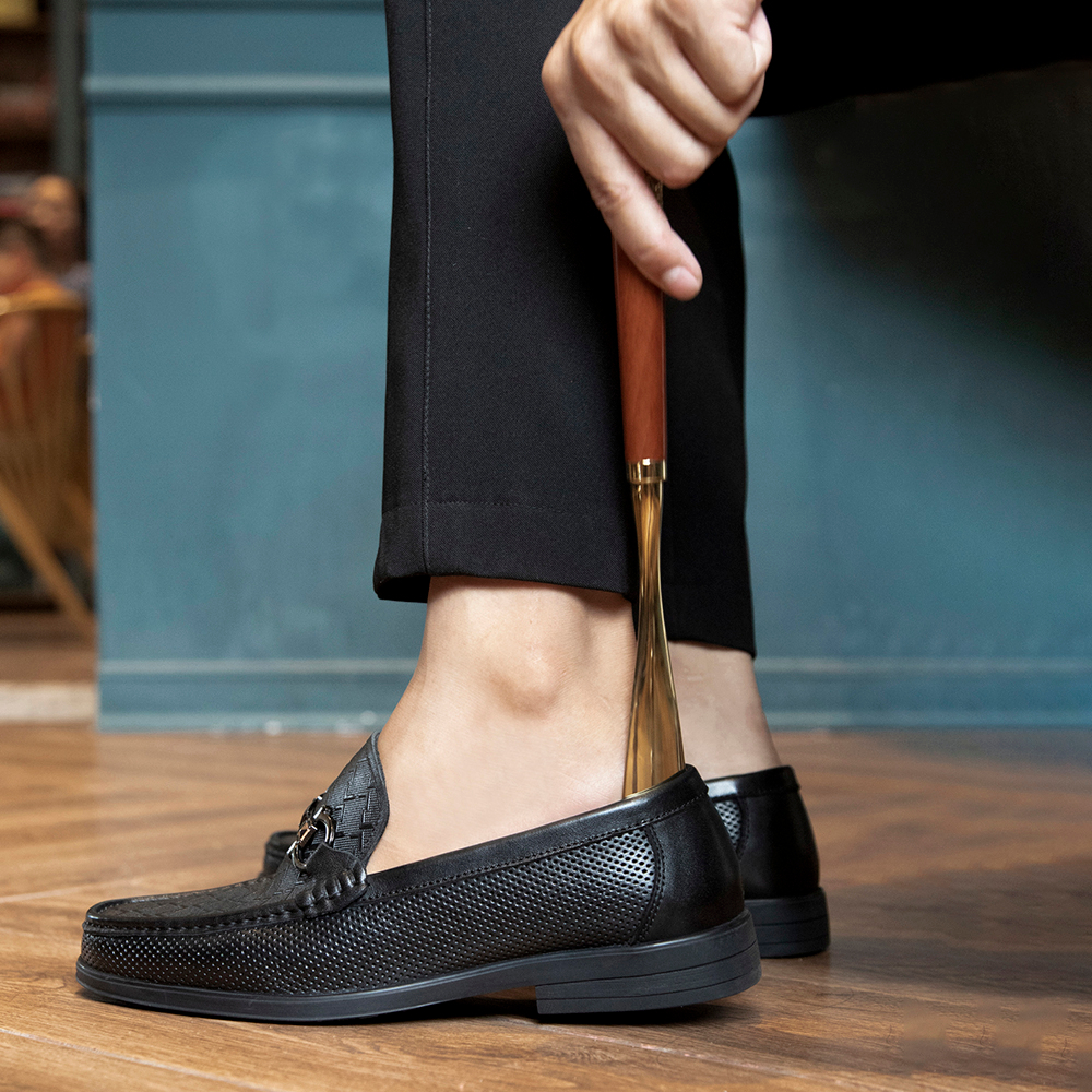 Giày lười nam MULGATI Horsebit Loafer da bò cao cấp dập lỗ - F268-8