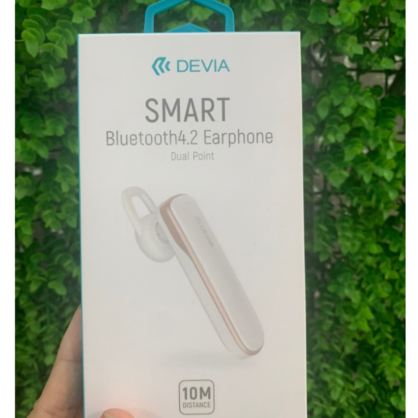 Tai nghe kbluetooth không dây nhét tai một tai Devia Smart series EM017 dùng cho iphone, samsung Hàng chính hãng có BH