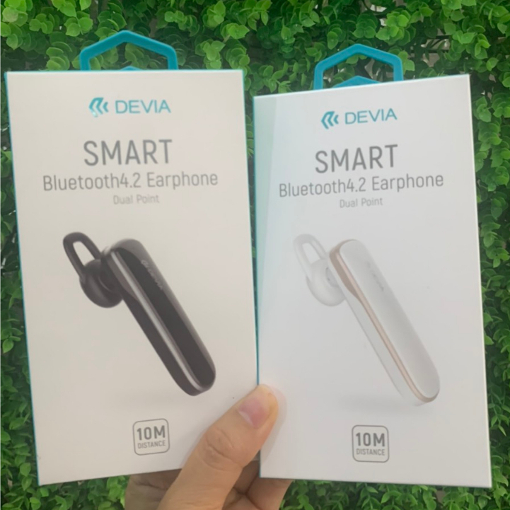 Tai nghe kbluetooth không dây nhét tai một tai Devia Smart series EM017 dùng cho iphone, samsung Hàng chính hãng có BH