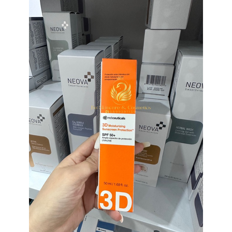 ( TEM CÔNG TY) Kem chống nắng Md:ceuticals 3D Moisturizing Sunscreen Protection SPF50+