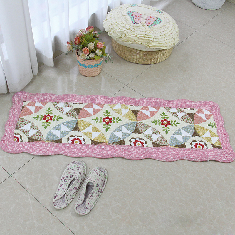 Thảm nhà bếp, thảm phòng ngủ, thảm cotton chần bông siêu thấm hút, có hạt chống trượt bên dưới kt 110x40cm