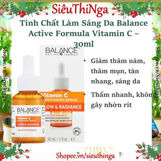 Serum Trắng Da, Mờ Thâm Balance Active Formula Vitamin C Brightening 30ml