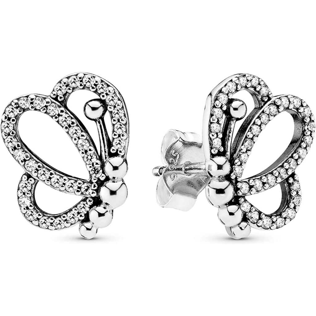 Khuyên tai nữ CDE Butterfly Outlines Earrings CDE3053SV - Khuyên tai bạc cao cấp S925 ALE