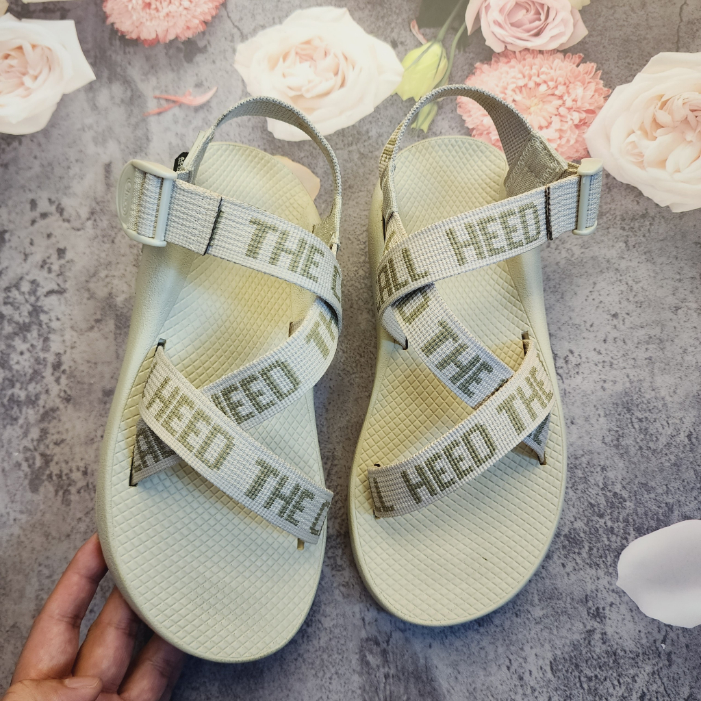 Dép Sandal Nam Chaco Đế Thơm Cao Cấp Hương Quế, Khử Mùi Mồ Hôi, Dép Chaco Mã Trắng Chữ TG17