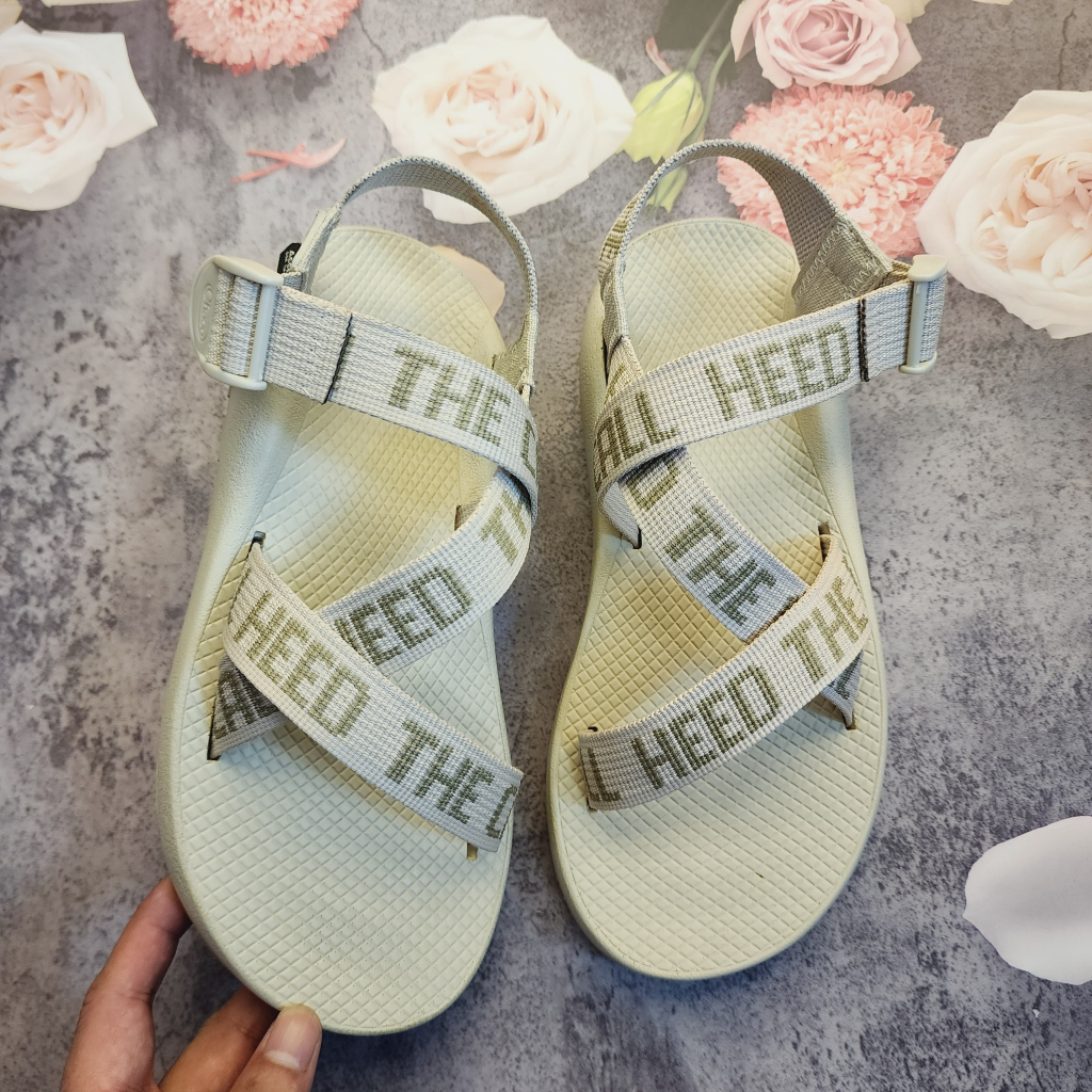 Dép Sandal Nam Chaco Đế Thơm Cao Cấp Hương Quế, Khử Mùi Mồ Hôi, Dép Chaco Mã Trắng Chữ TG17