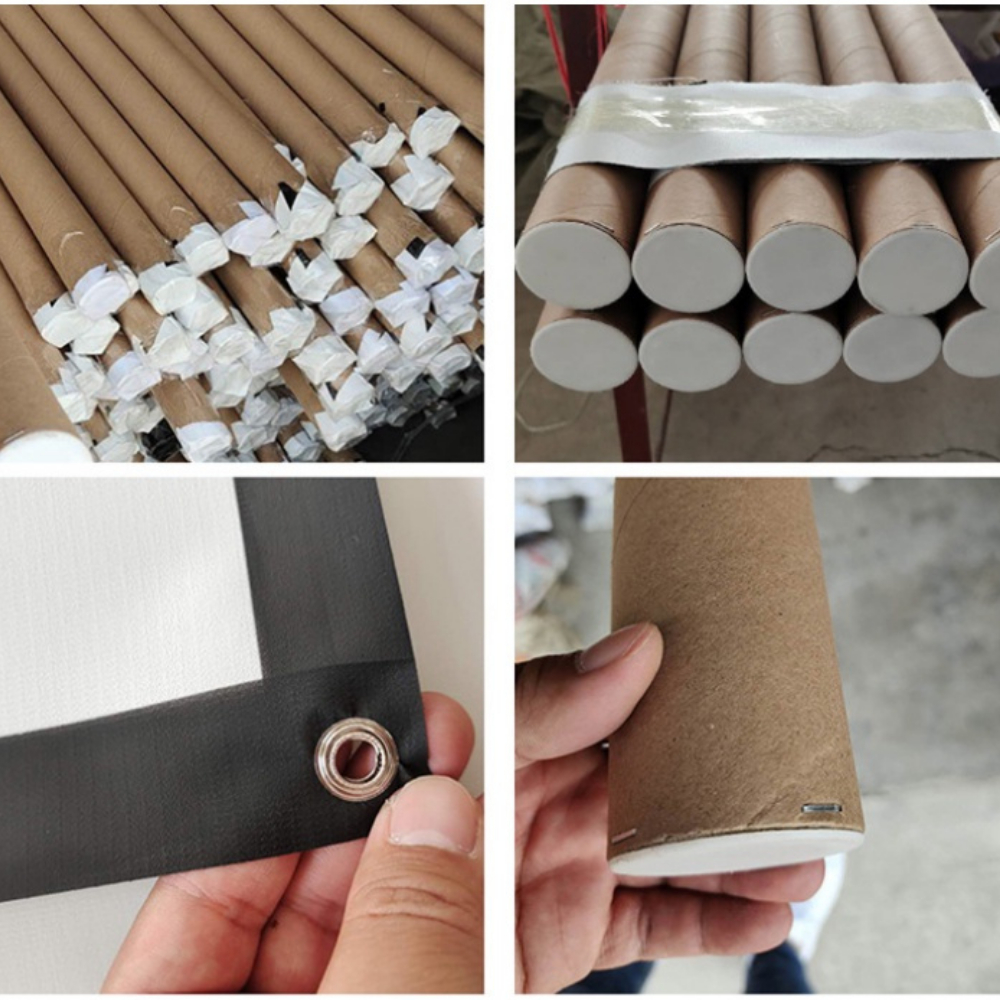 Màn Máy Chiếu Treo Tường PVC Độ Tương Phản Cao Beemi Treo Tường B204