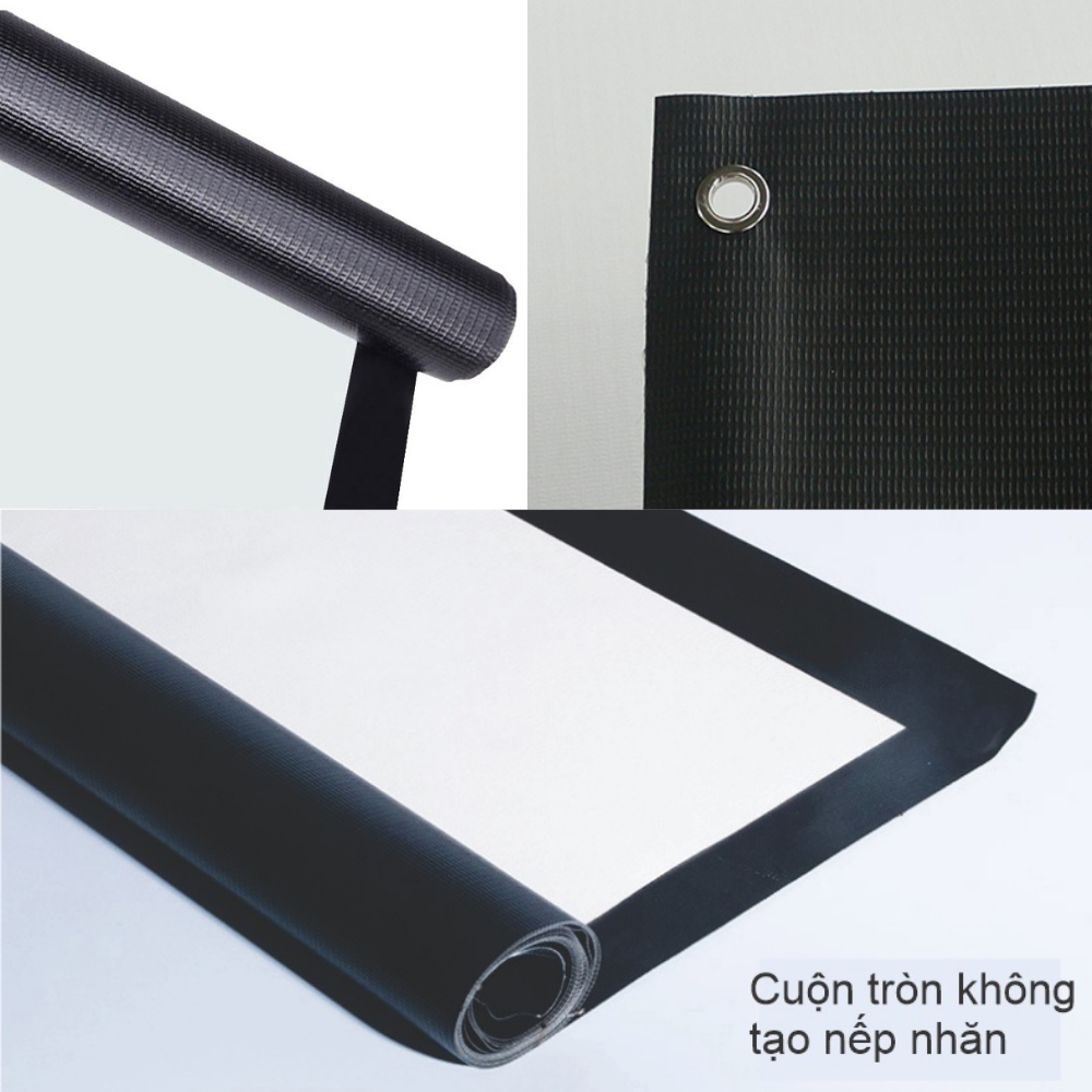 Màn Máy Chiếu Treo Tường PVC Độ Tương Phản Cao Beemi Treo Tường B204