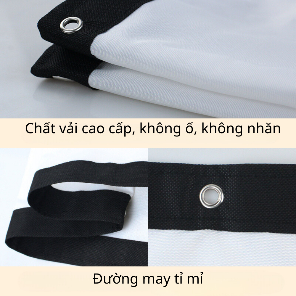 Màn Hình Chiếu Treo Tường Vải Polyester Không Nhăn Tăng Độ Tương Phản Hình Ảnh Beemi B204