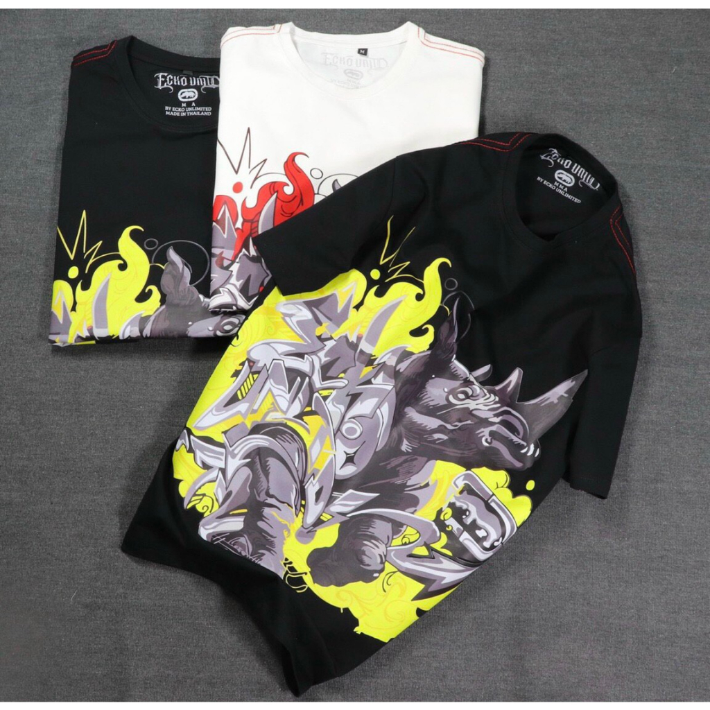 ÁO THUN NAM CỔ TRÒN ECKO UNLTD TÊ GIÁC - N.D FASHION