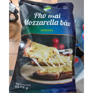 Phomai Mozzarella Bào Sợi Kiwi túi 1kg chia nhỏ (Chỉ Giao Miền BẮC+ TRUNG)