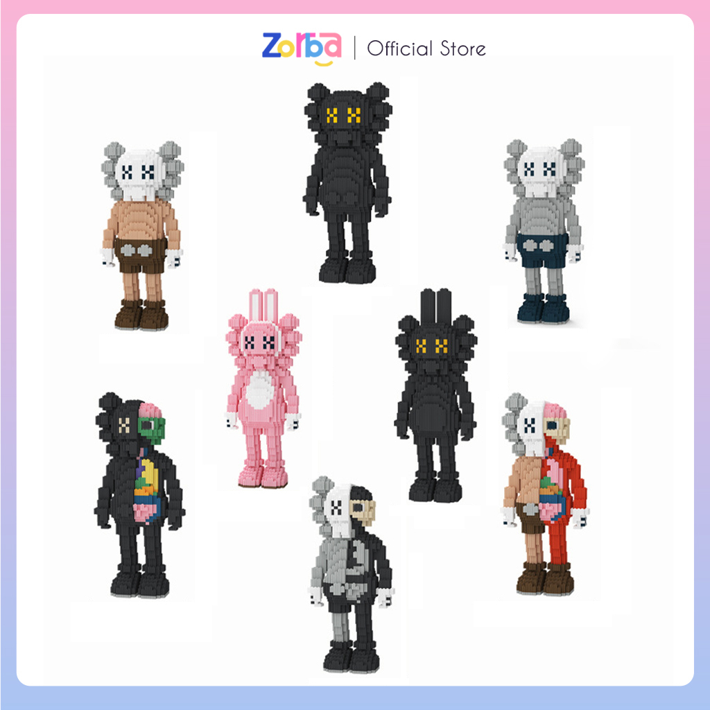 Mô Hình Lắp Ráp Nhân Vật Kaws Nhiều Size