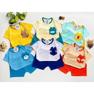 Quần áo bé trai và bé gái tay ngắn Minky Mom chất liệu thun lạnh thoáng mát mùa hè