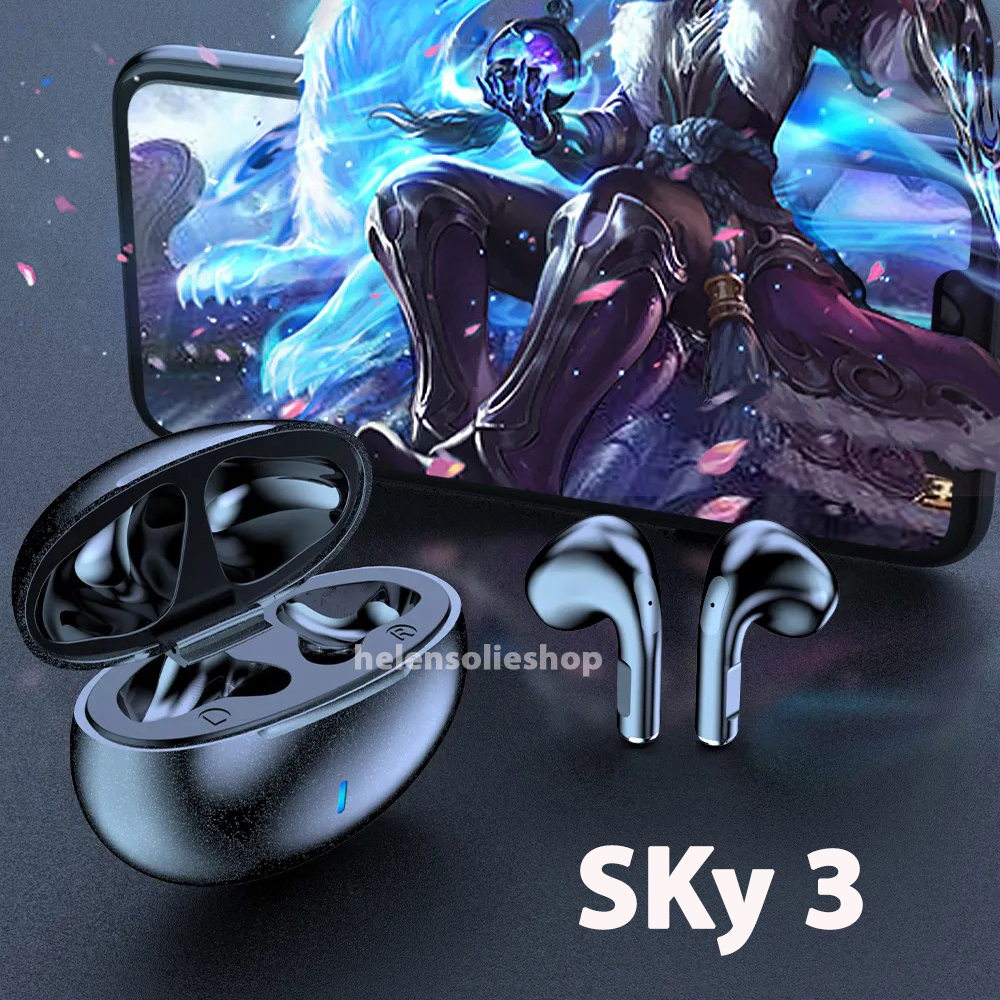 Tai Nghe Bluetooth Không Dây Sky 3 Có Mic Chống Ồn Nhét Tai Chính Hãng Cảm ứng âm thanh hay kết nối mọi dòng máy