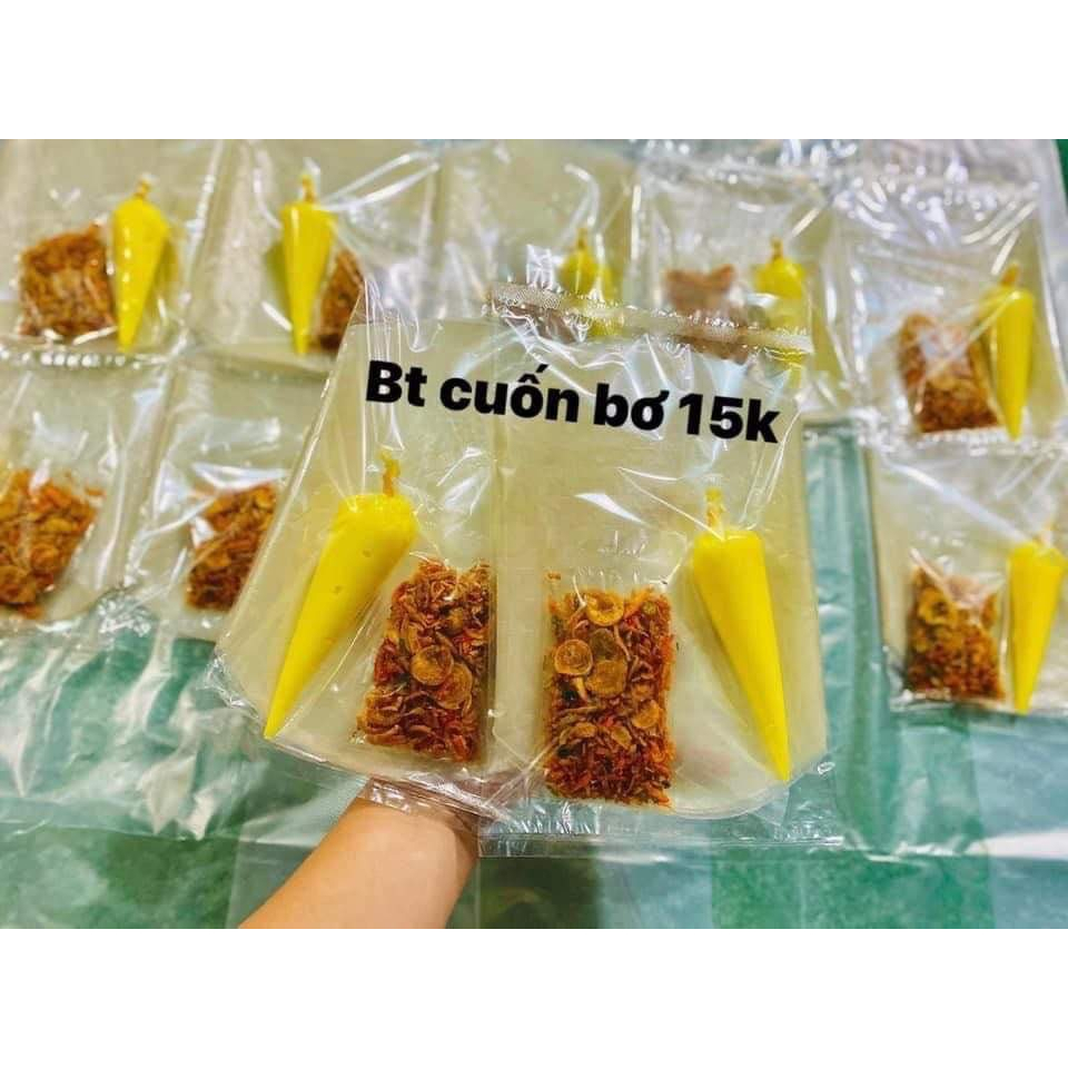 Bánh Tráng Cuốn Bơ, Bánh Tráng Phơi Sương Thơm Ngon Béo Ngậy Ăn Là Mê - Ăn Vặt Bối Bối