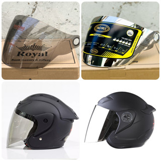 Kính Mũ Bảo Hiểm 3/4 Asia M115, M168 Và Grab MT-168 - Các Phiên Bản Khói, Tráng Gương Và Trong Suốt