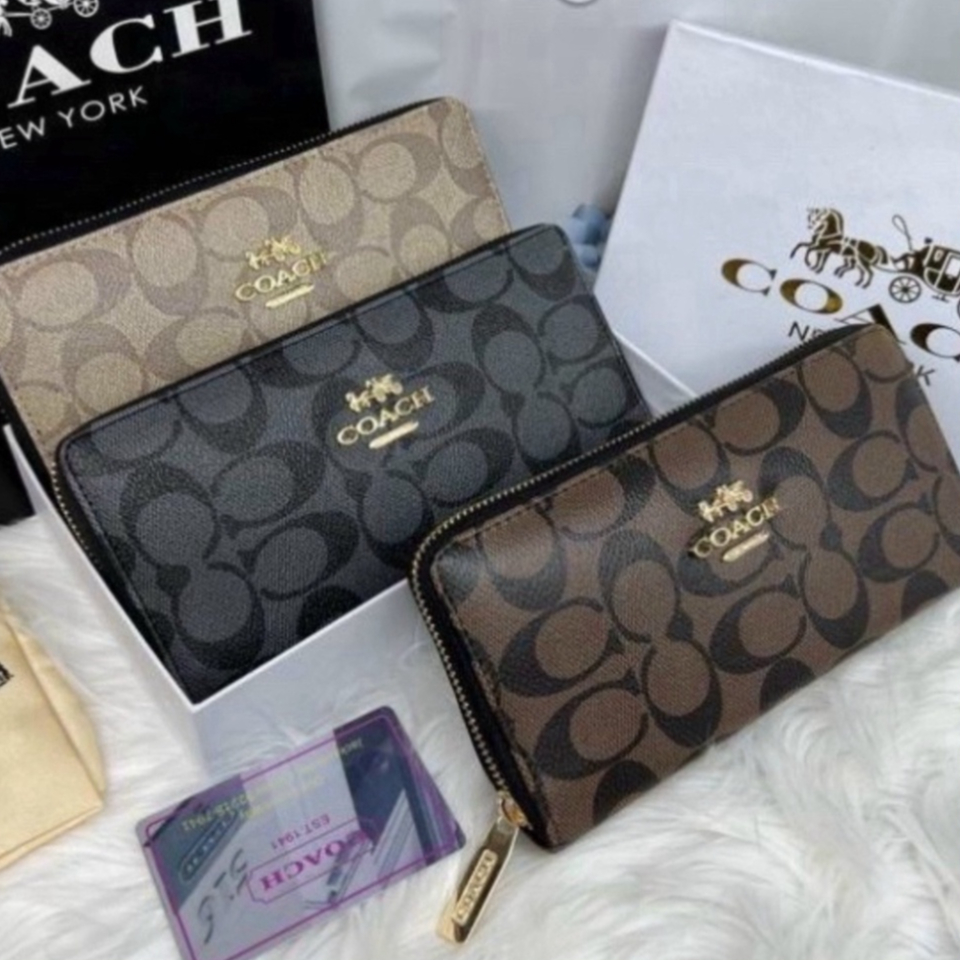 Ví dài cầm tay da trơn đẹp nhiều ngăn có khóa kéo đựng tiền, để thẻ, để điện thoại thời trang V08