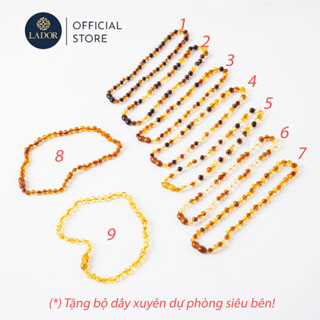 [Size 38-42 cm] Vòng Cổ hổ phách Amber tự nhiên size đại cho bé từ 5 tuổi - Trang sức Lador