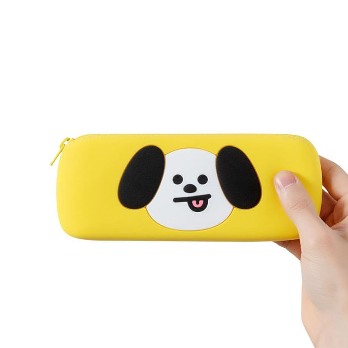 Hộp/bóp bút BT21 CHIMMY BASIC SILICONE PENCIL CASE