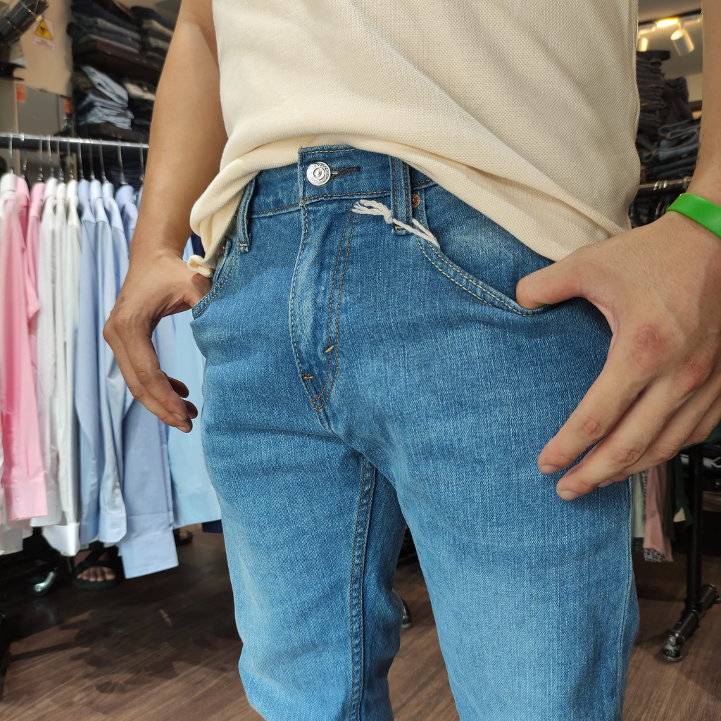 Quần Jean 𝙇𝙚𝙫𝙞𝙨 Nam 𝙇𝙚𝙫𝙞'𝙨 511 BASIC Màu Xanh Form SlimFit Mềm Mịn Co Giãn Hàng Xuất Xịn Có Big Size Chính Hãng DV