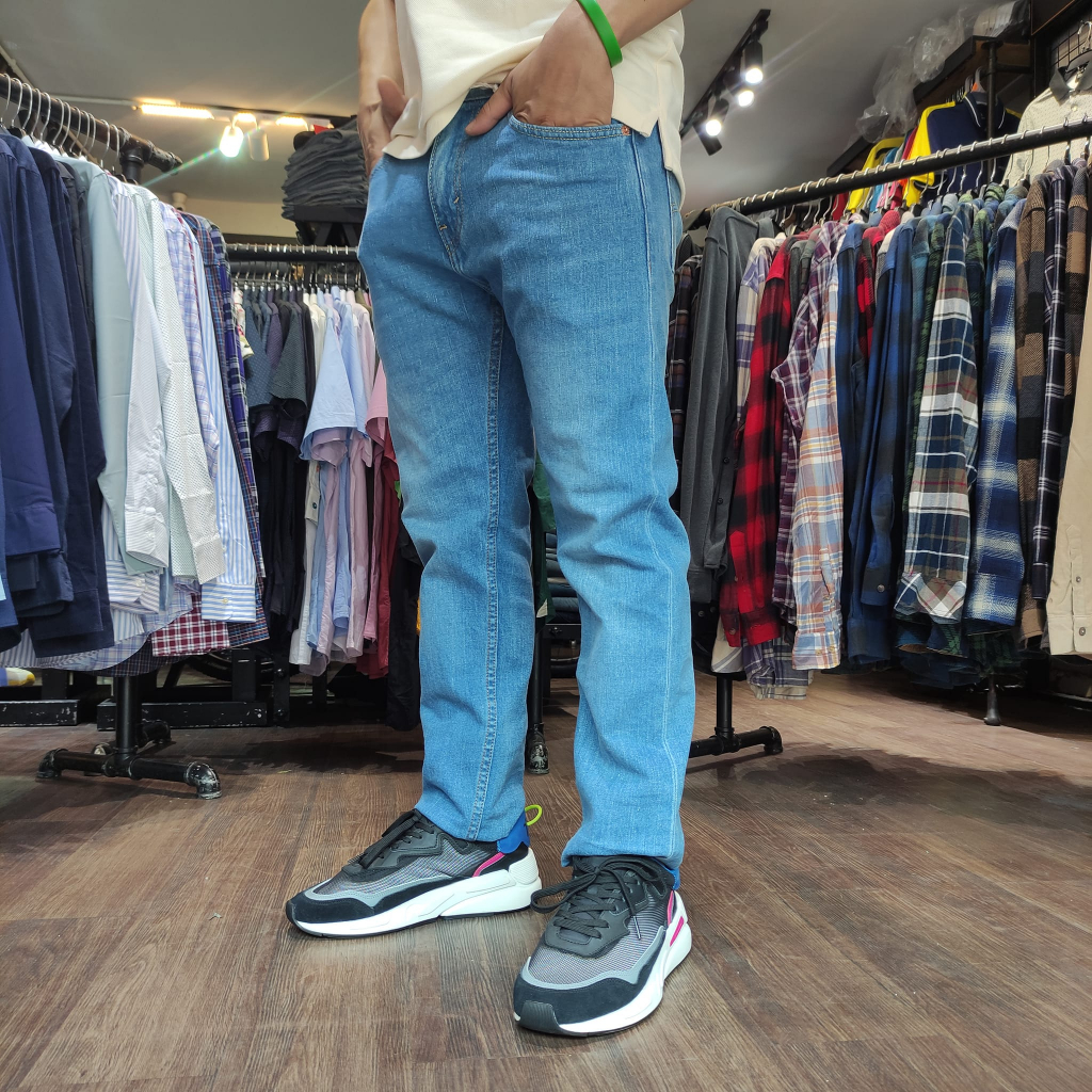 Quần Jean 𝙇𝙚𝙫𝙞𝙨 Nam 𝙇𝙚𝙫𝙞'𝙨 511 BASIC Màu Xanh Form SlimFit Mềm Mịn Co Giãn Hàng Xuất Xịn Có Big Size Chính Hãng DV