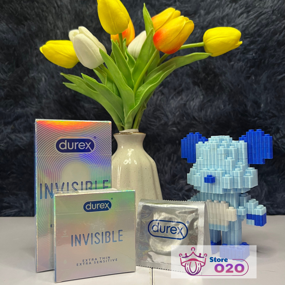 Bao cao su Durex Invisible siêu mỏng vô hình tạo cảm giác chân thực  CHE TÊN SP