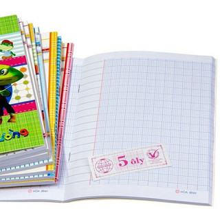 Tập vở học sinh abc hòa bình 96 trang, 200 trang cho bé luyện chữ 4 ô li, 5 ô li