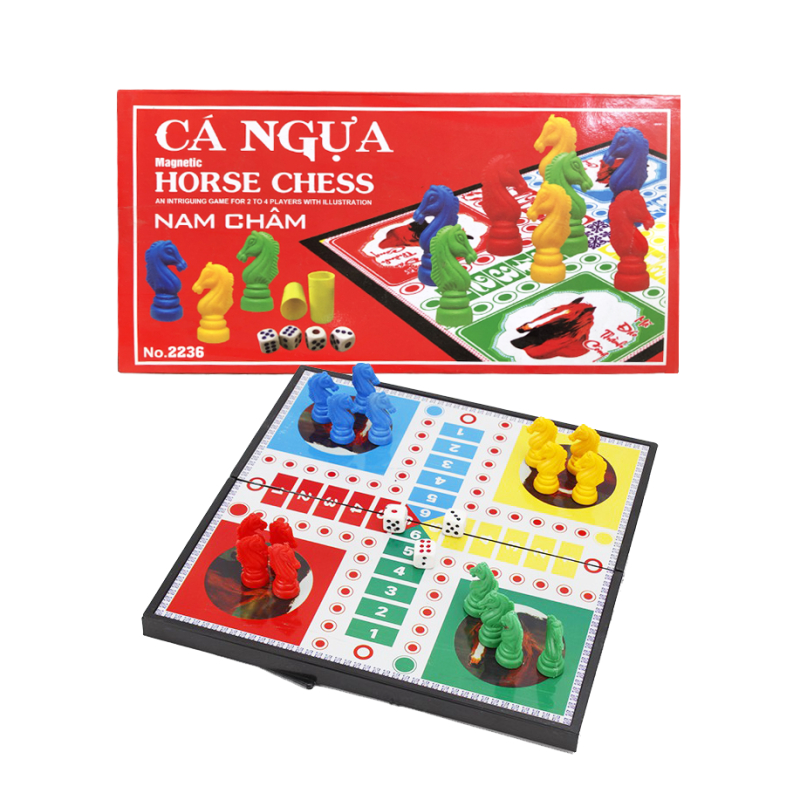 Cờ cá ngựa có nam châm phù hợp cho  2 - 4 người chơi