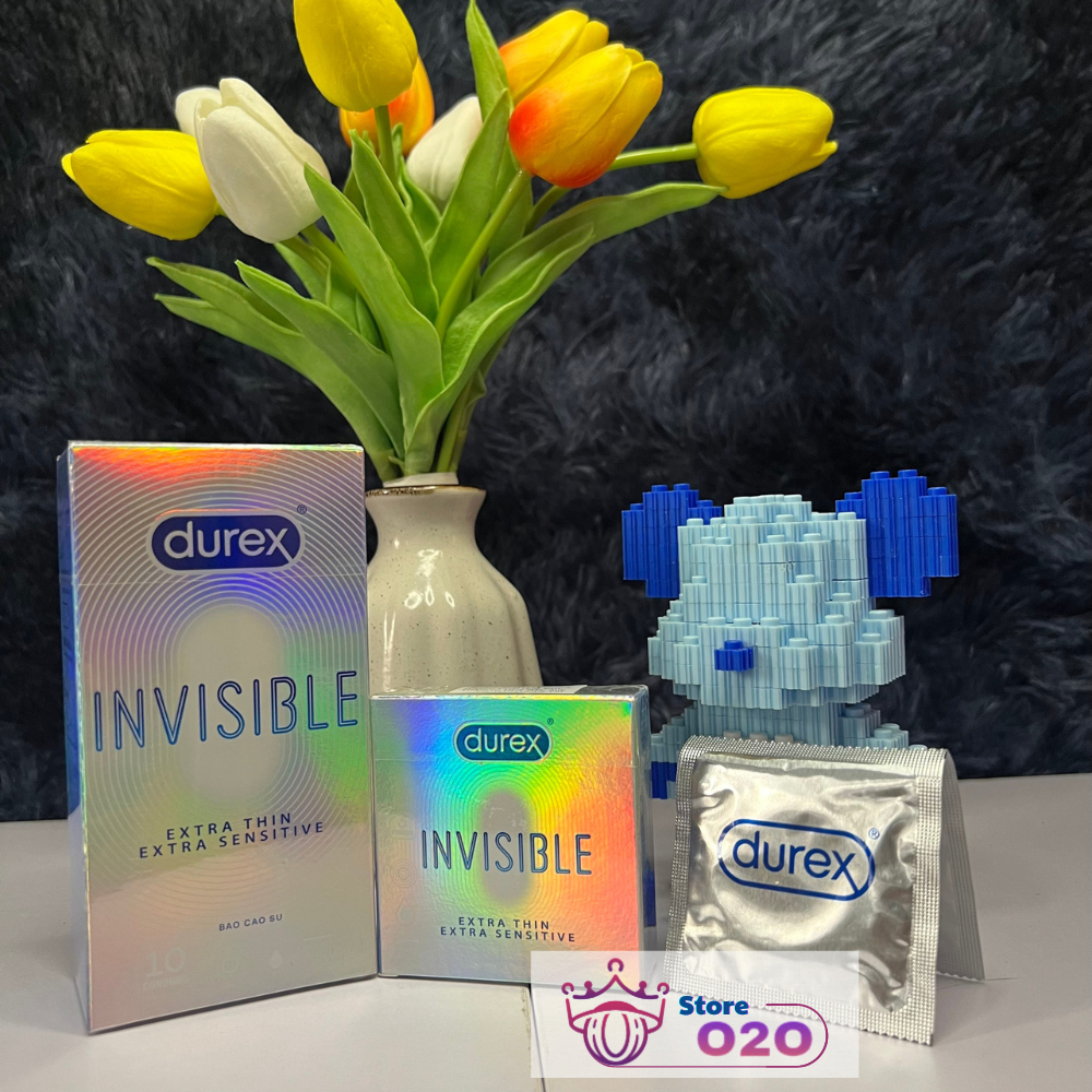 Bao cao su Durex Invisible siêu mỏng vô hình tạo cảm giác chân thực  CHE TÊN SP