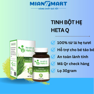 Tinh bột hẹ Heta Q hỗ trợ bé không còn táo bón lọ 30gr có tem qr xác thực - MIAN MART