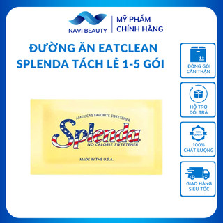 Tách lẻ 1 gói - 5 gói Đường ăn kiêng Splenda Date 2025, ăn eatclean, đường giảm cân