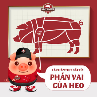 Thịt vai heo Meat Master (400G) - Thịt heo tươi