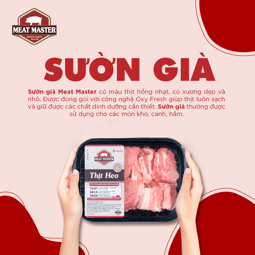 Sườn già heo Meat Master (400G) - Thịt heo tươi