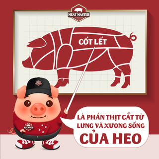 Cốt lết heo Meat Master (400G) - Thịt heo tươi