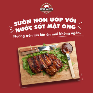 [HCM giao hỏa tốc] Sườn heo non Meat Master (400G) - Thịt heo tươi