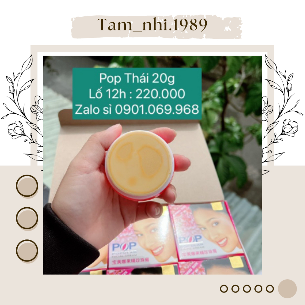 Lẻ kem Pop Thái 20g ⚡ GIÁ TỐT ⚡ Kem Pop hàng xịn chuẩn nhập Thái Lan