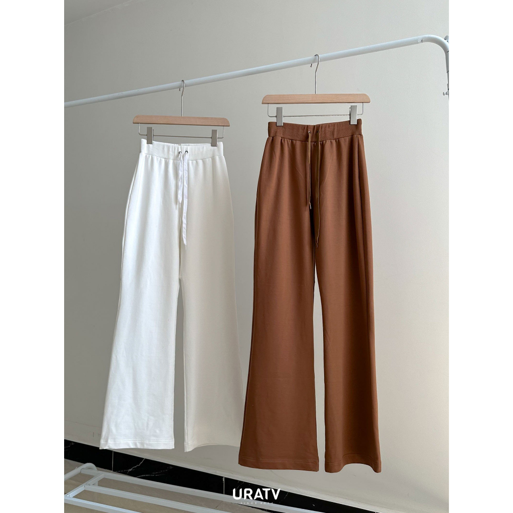 [ẢNH THẬT - CÓ SẴN ] Quần THUN loe dài trơn màu URATV