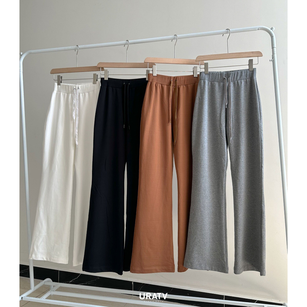 [ẢNH THẬT - CÓ SẴN ] Quần THUN loe dài trơn màu URATV