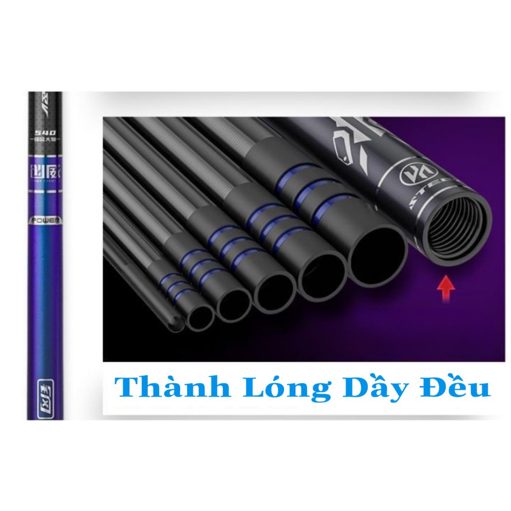Cần Câu Đài cao cấp Chuangwei Try&V Đại Thiết Ngư , chuyên săn hàng , công nghệ 40T 46T