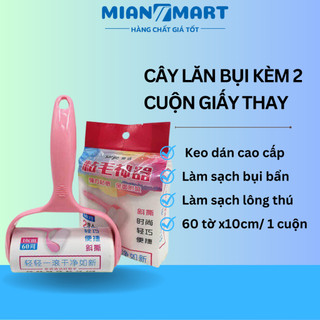 Cây lăn bụi quần áo giá rẻ tặng kèm 3 lõi lăn - MIAN MART