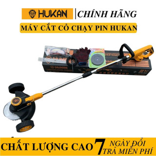 Máy cắt cỏ dùng pin hukan gt20018bl động cơ không chổi than chân pin phổ thông 4cm - bảo hành 12 tháng