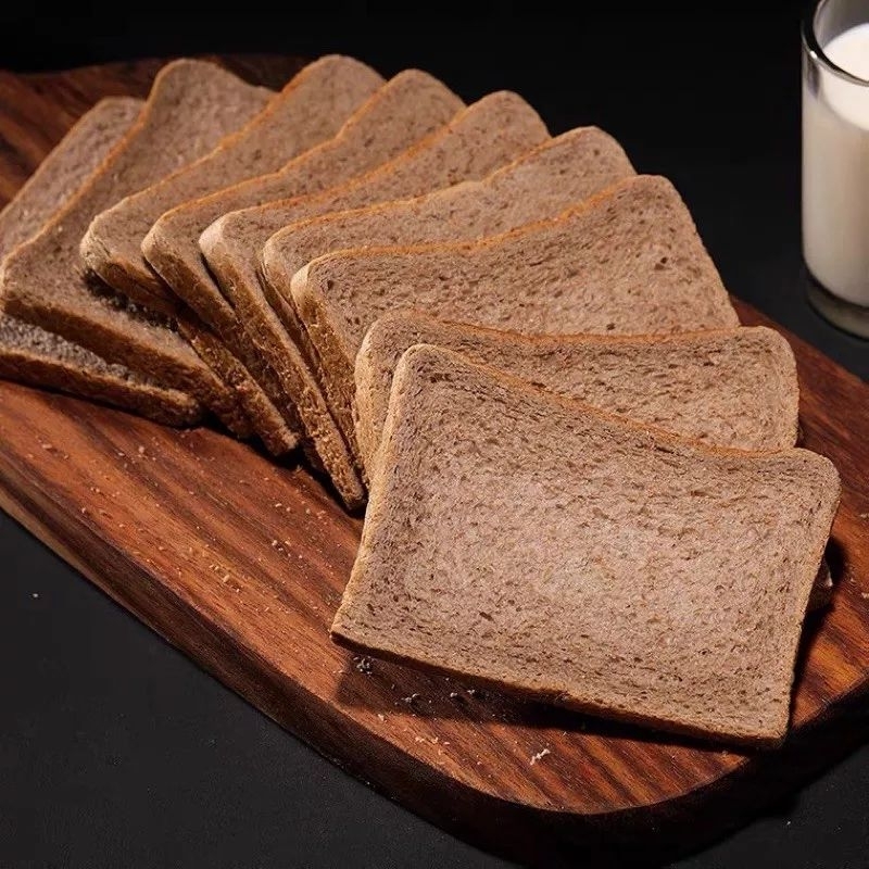 bánh mì đen lúa mạch nguyên cám không đường túi 2 lát tiện lợi