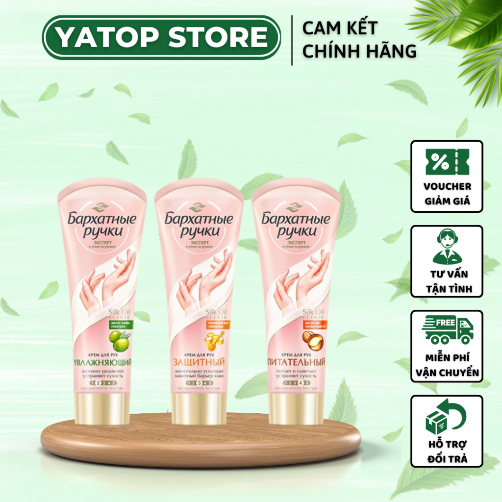 Kem Dưỡng Da Tay Silky Hands Nga, Thay Bạn Chăm Sóc Da Tay Mịn Màng