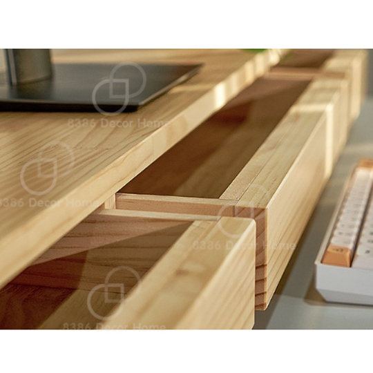 Kệ để màn hình máy tính, laptop nâng cao màn hình chống gù lưng, phòng đau vai gáy, kết hợp ngăn kéo hộp tủ gọn gàng