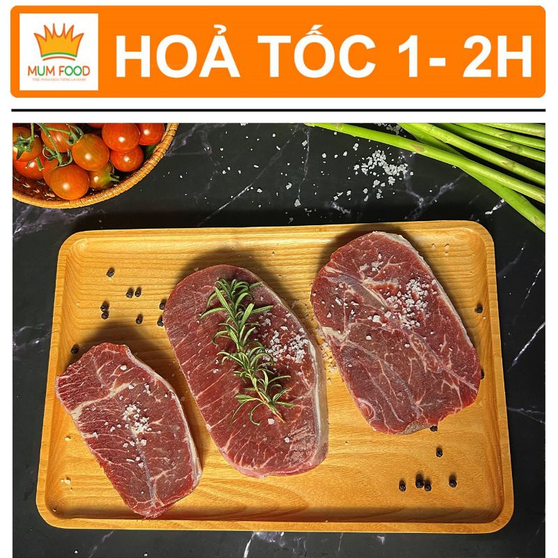 Lõi Thăn Vai Bò Mỹ Nhập Khẩu - MumFood Store - Phần thịt thăn vai thuần nạc xen lẫn một chút mỡ béo ngậy -khay 500g; 1kg