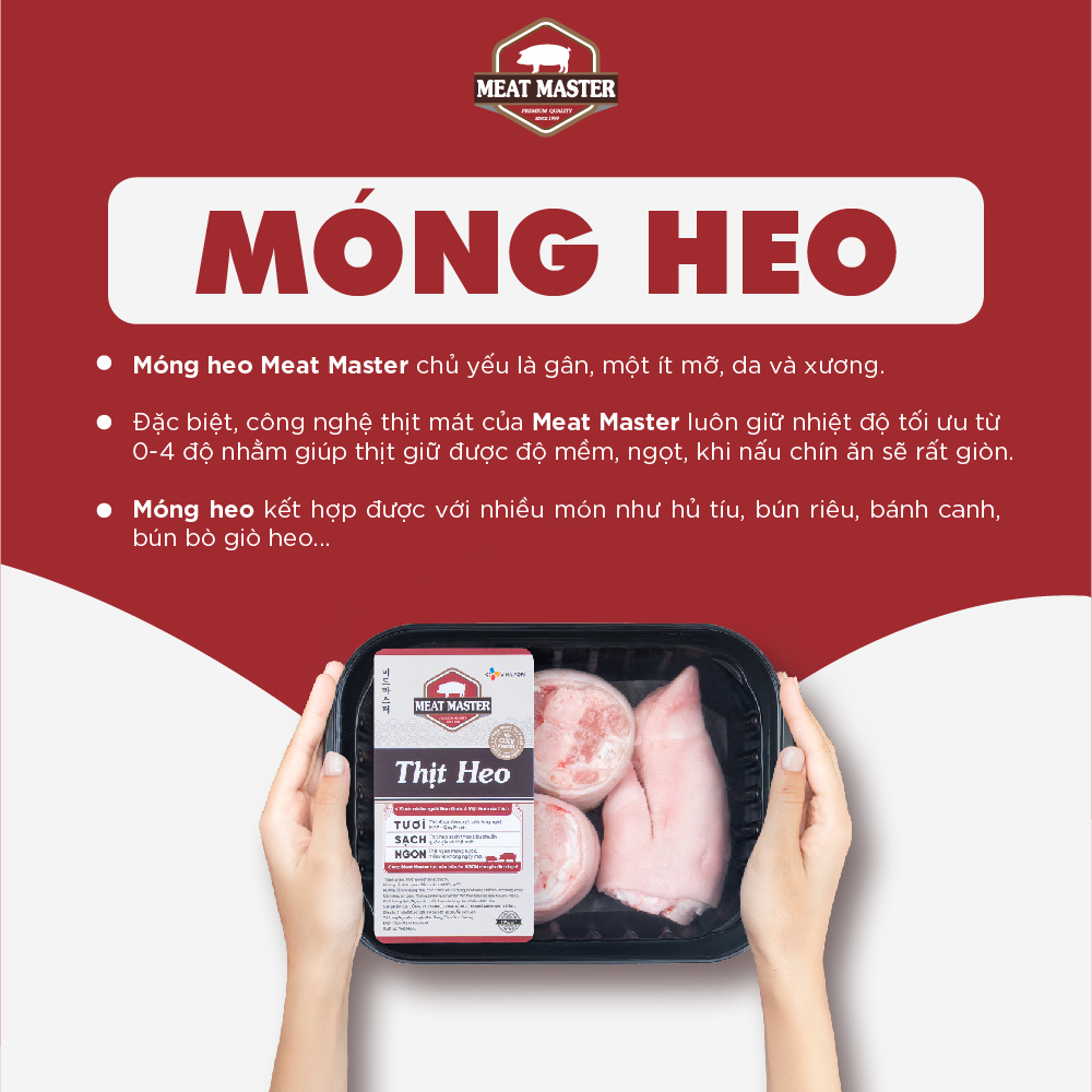 Móng heo Meat Master (400G) - Thịt heo tươi