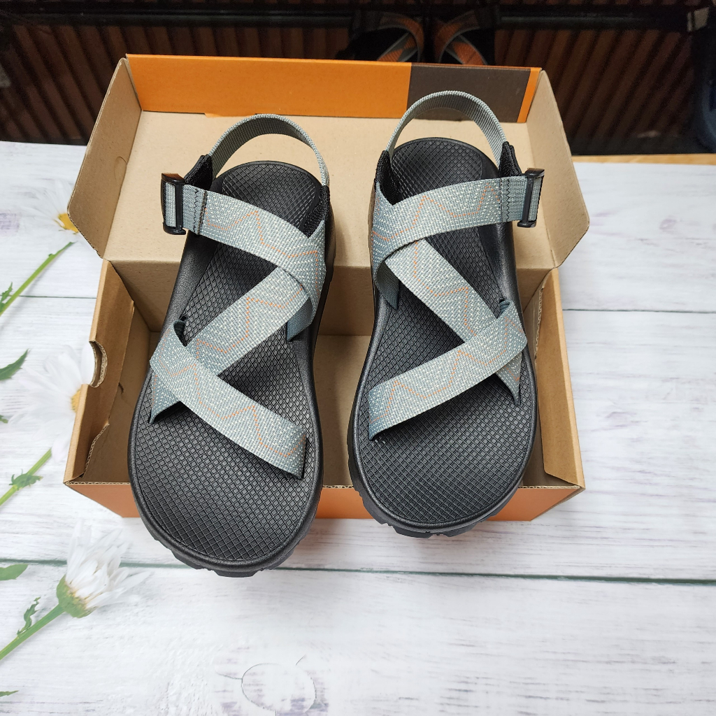 Giày sandal Đế Thơm Hương Quế Khử Mùi Mồ Hôi, Dép Chaco Mã Ghi Chỉ Cam Nhạt TG30