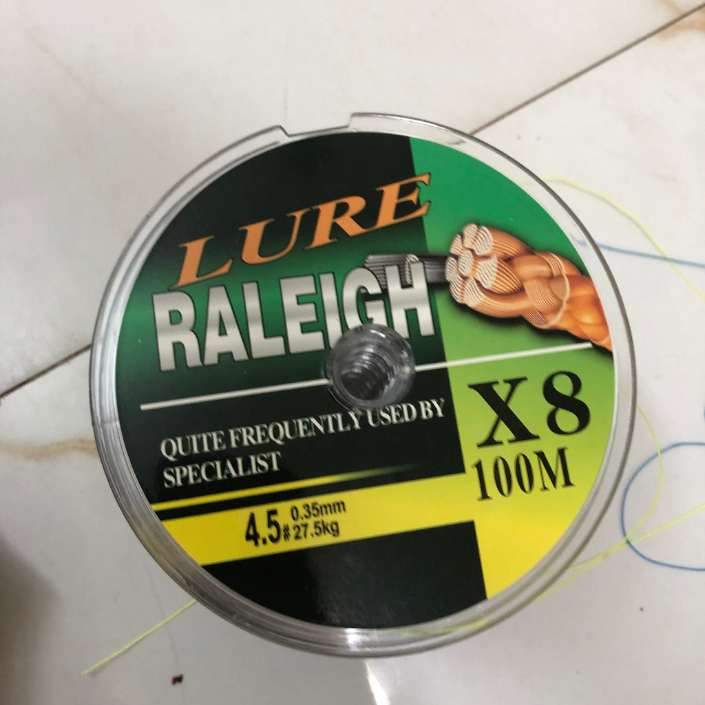 Dây dù câu cá Lure Raleigh X8 7 màu siêu đẹp siêu bền mịn giá rẻ