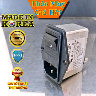Bộ lọc nhiễu nguồn điện 6a 250vac ip-0622-h2 dit cho loa âm thanh, camera, máy cnc, máy siêu âm, máy tính công nghiệp