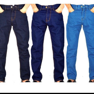 Quần jean nam MĐ Q61 xanh form rộng ống suông thời trang MS2